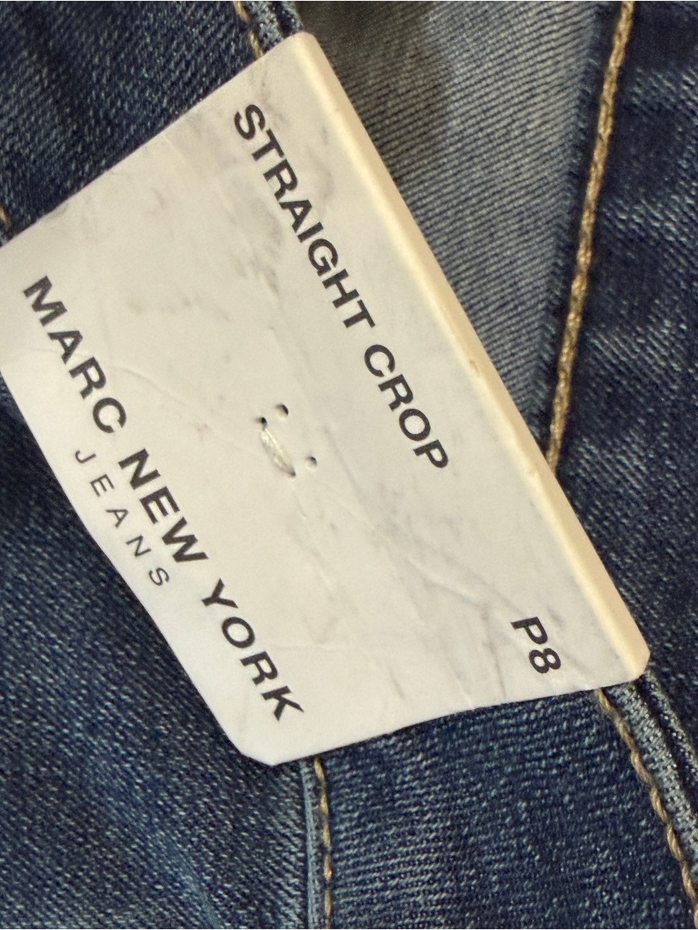 Marc New York Wide-Leg High-Rise Jeans in Dark Blue - Picture 13 of 13